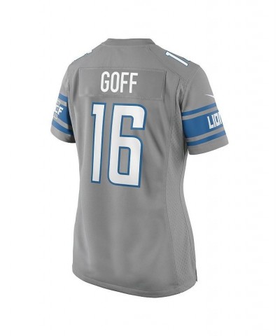 Women's Jared Goff Silver Detroit Lions Game Jersey Silver $42.00 Jersey