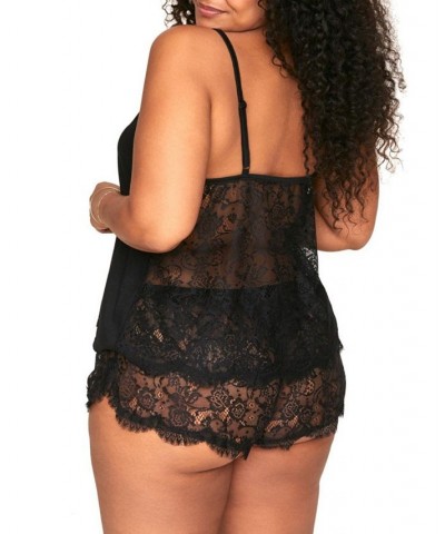 Reign Women's Plus-Size Cami & Short Set Lingerie Black $31.18 Lingerie