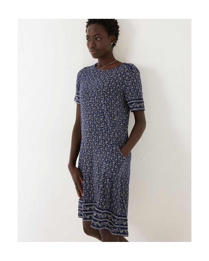 Simone Jersey Wave Dot Dress - Women's Mid Navy $35.09 Dresses