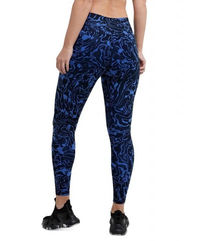 Women's Sport Soft Touch Printed 7/8 Leggings Marble Wave Black $33.00 Pants