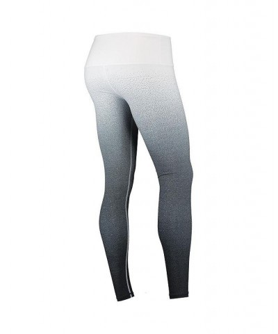 Women's White Black Michigan State Spartans Static Print Ombre Leggings White, Black $29.90 Pants