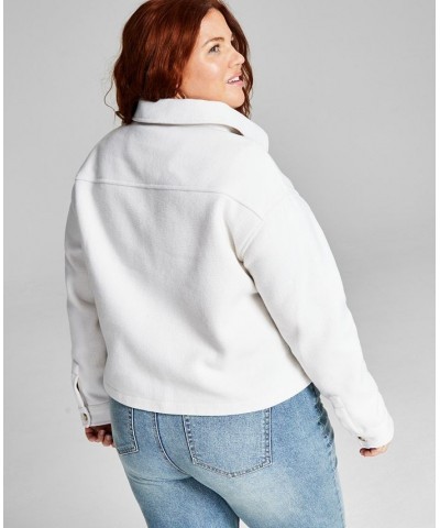 Plus Size Cropped Jacket Light Beige $21.73 Jackets