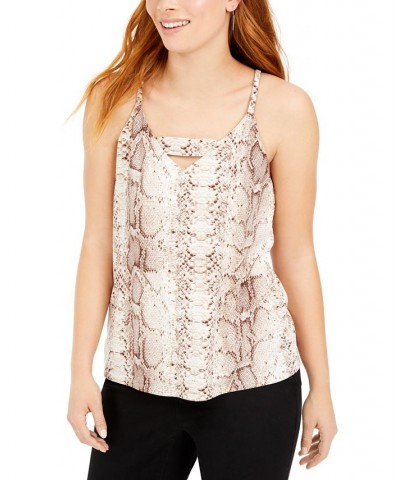 Petite Animal-Print Tank Top Snake Python $16.07 Tops