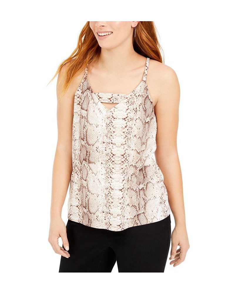 Petite Animal-Print Tank Top Snake Python $16.07 Tops