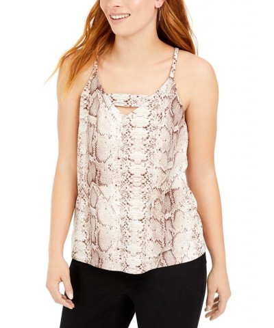 Petite Animal-Print Tank Top Snake Python $16.07 Tops