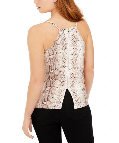 Petite Animal-Print Tank Top Snake Python $16.07 Tops