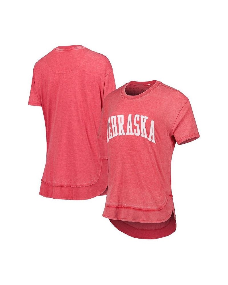 Women's Scarlet Nebraska Huskers Arch Poncho T-shirt Scarlet $22.50 Tops