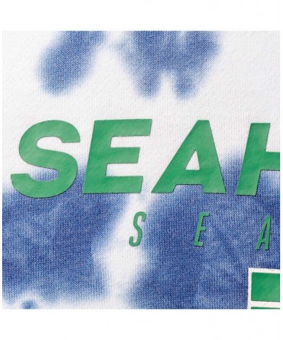 Women's College Navy Seattle Seahawks Tie-Dye Cropped Pullover Sweatshirt Navy $35.70 Sweatshirts