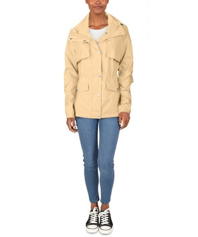 Packable Hooded Anorak Raincoat Yellow $77.70 Jackets