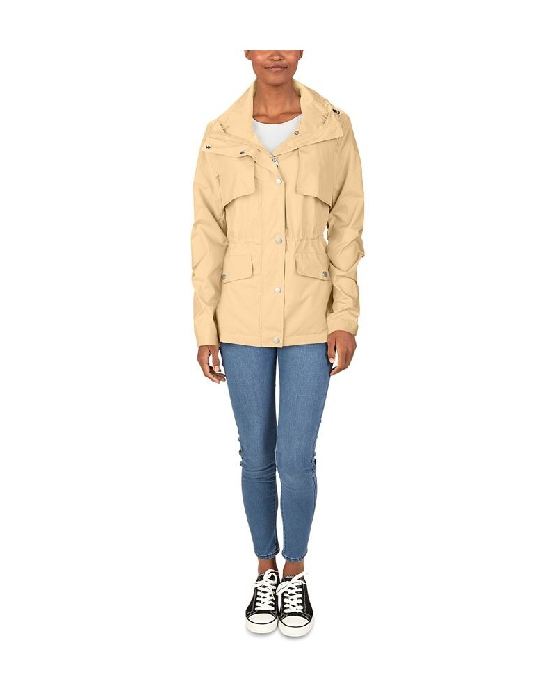 Packable Hooded Anorak Raincoat Yellow $77.70 Jackets