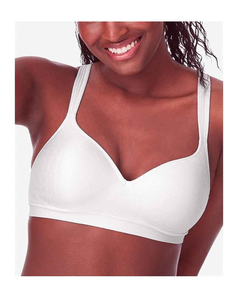 Comfort Revolution Shaping Wireless Smoothing Bra 3463 White Zag $14.26 Bras