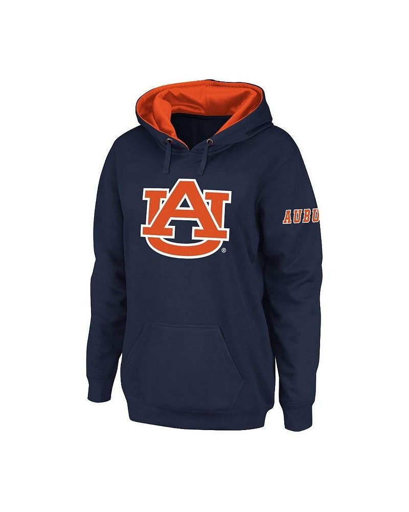 Women's Navy Auburn Tigers Big Logo Pullover Hoodie Navy $24.60 Sweatshirts