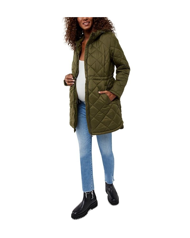 Weatherproof Maternity Anorak Puffer Coat Green $57.34 Jackets