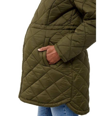 Weatherproof Maternity Anorak Puffer Coat Green $57.34 Jackets