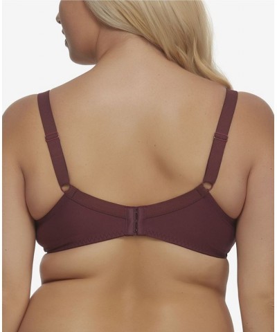 Mila Full Figure Unlined Nursing Bra Crushed Violets $16.79 Bras