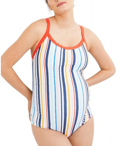 Gray Malin x Maternity One-Piece Striped Swimsuit Multi Stripe $64.49 Swimsuits