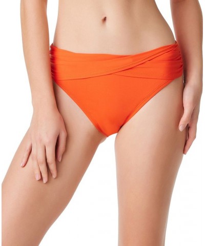 Women's All Tied Up Draped Tankini Top & Hipster Bikini Bottoms Fire $49.50 Swimsuits