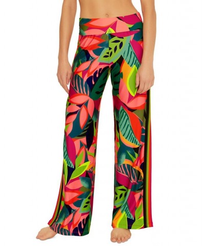 Women's Rainforest Split-Leg Pants Cover-Up Multi $68.80 Swimsuits