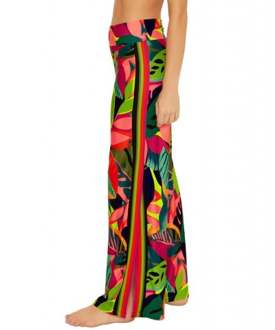 Women's Rainforest Split-Leg Pants Cover-Up Multi $68.80 Swimsuits