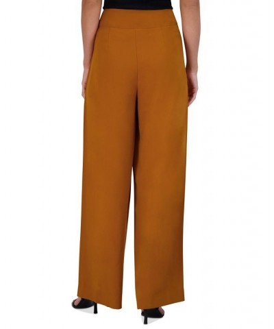 Women's Pleated High-Rise Wide-Leg Pants Sugar Almond $29.58 Pants