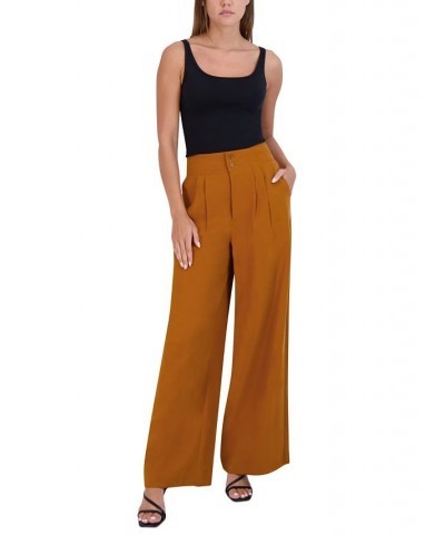 Women's Pleated High-Rise Wide-Leg Pants Sugar Almond $29.58 Pants