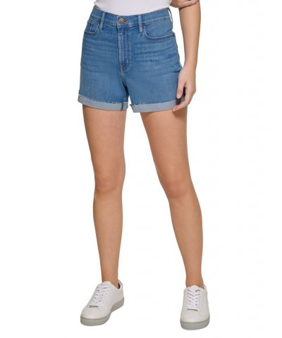 Women's High-Rise Roll-Cuff Shorts Laguna $18.29 Shorts