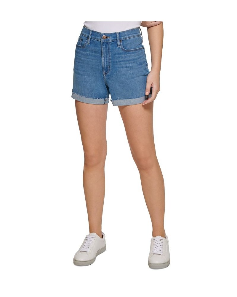 Women's High-Rise Roll-Cuff Shorts Laguna $18.29 Shorts