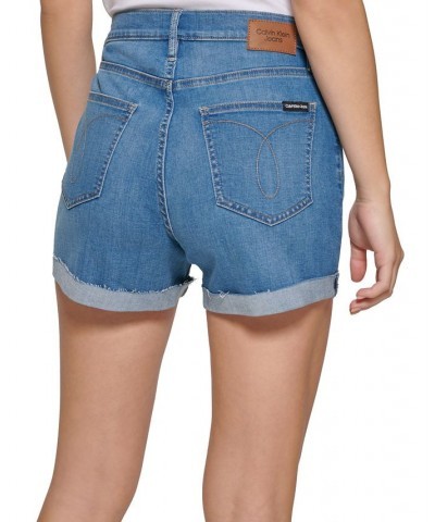 Women's High-Rise Roll-Cuff Shorts Laguna $18.29 Shorts