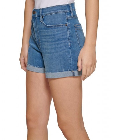 Women's High-Rise Roll-Cuff Shorts Laguna $18.29 Shorts