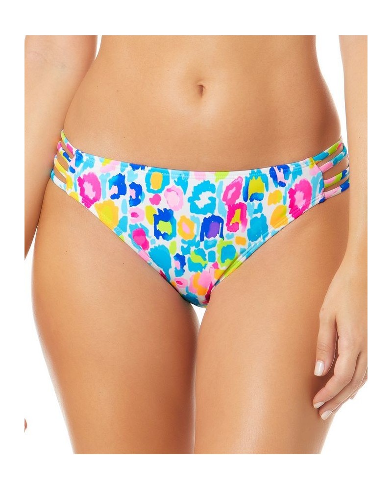 Juniors' Printed Strappy-Side Hipster Bikini Bottoms Multi $12.90 Swimsuits