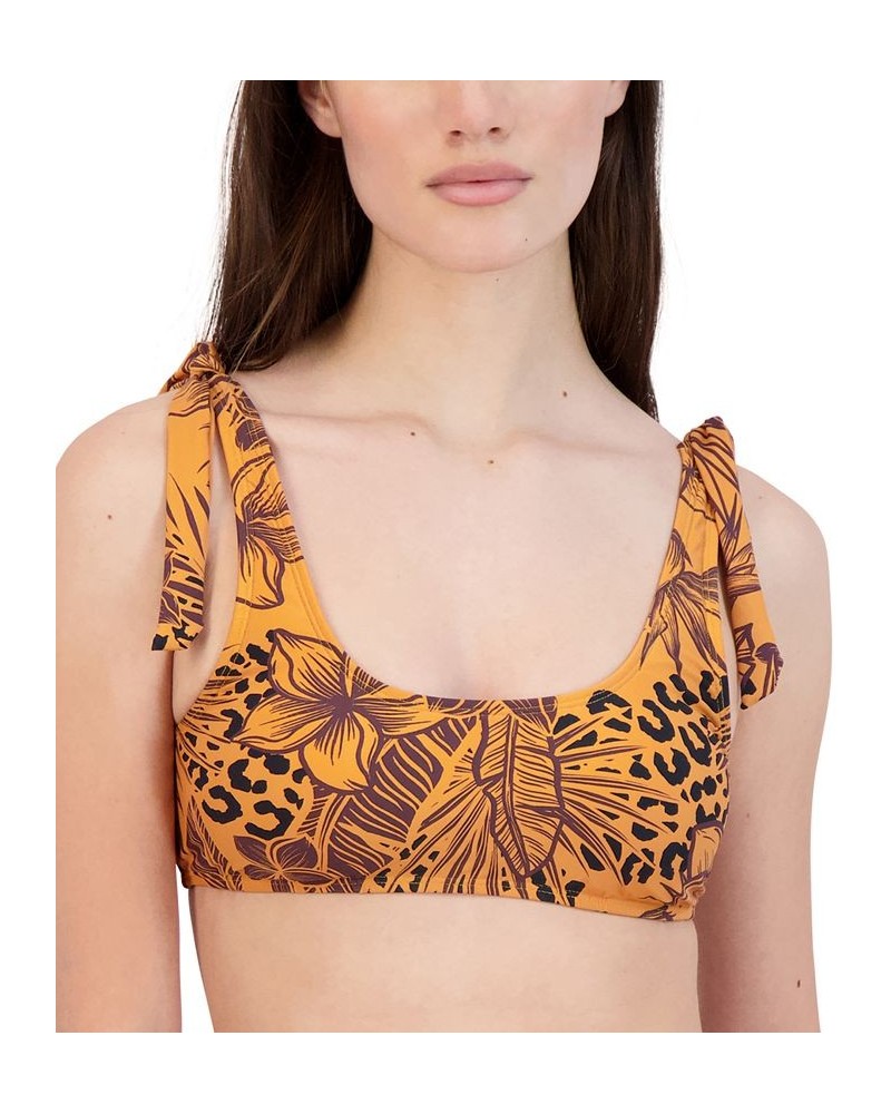 Jungle Queen Shoulder-Tie Bikini Top & Bottoms Golden Jungle Print $37.24 Swimsuits