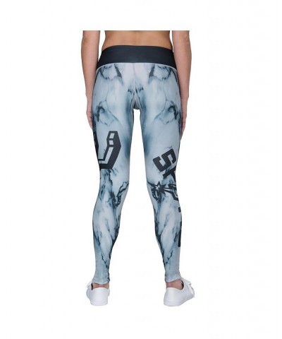 Women's Black San Antonio Spurs Marble Wordmark Leggings Black $28.67 Pants