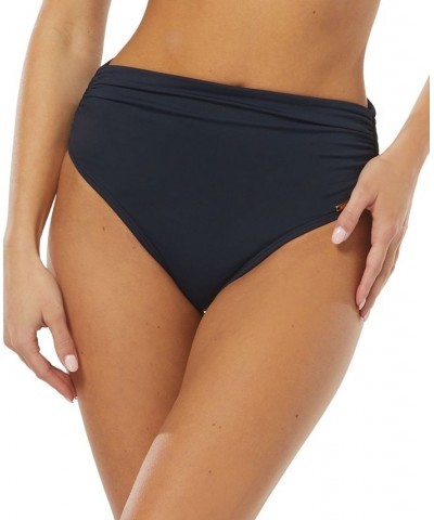 High-Waisted Bikini Bottoms Blue $36.66 Swimsuits