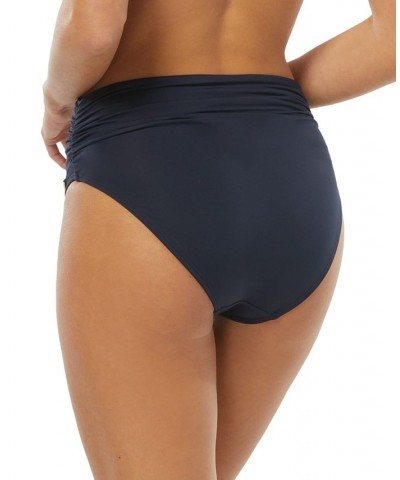 High-Waisted Bikini Bottoms Blue $36.66 Swimsuits