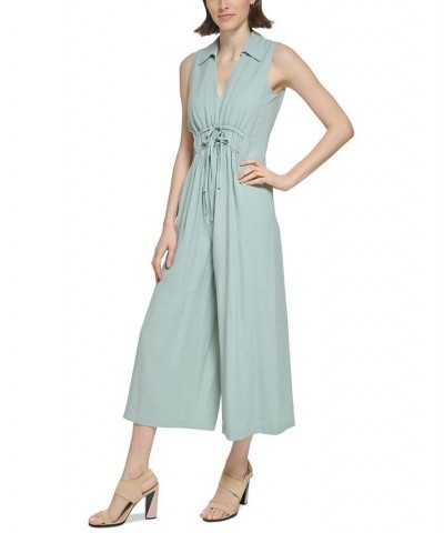 Women's Sleeveless Faux-Tie Jumpsuit Jadiete $73.01 Pants