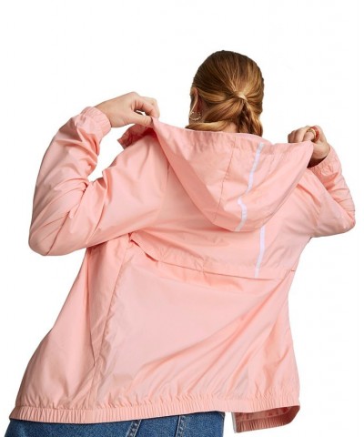 Women's ESS Solid Windbreaker Jacket Pink $31.20 Jackets