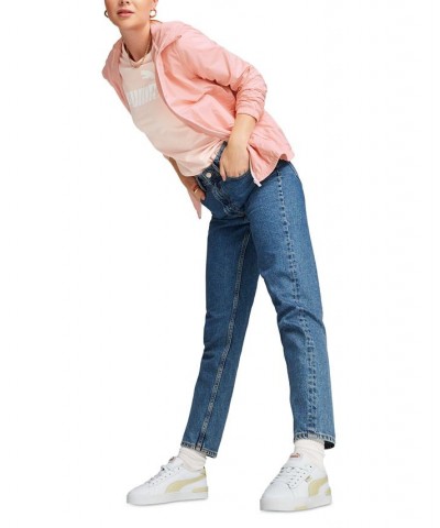 Women's ESS Solid Windbreaker Jacket Pink $31.20 Jackets