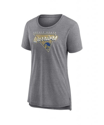 Women's Branded Heathered Gray Golden State Warriors True Classics Tri-Blend T-shirt Heathered Gray $19.80 Tops