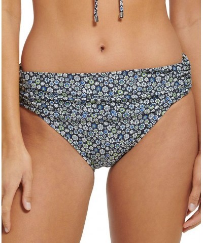 Women's Floral-Print Fold-Over Swim Bottoms Ditsy Sky Captain Multi $29.92 Swimsuits