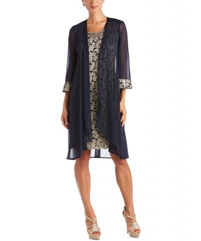 Lace Dress & Jacket Navy/lilac $65.33 Dresses