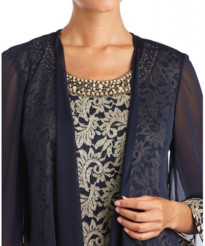 Lace Dress & Jacket Navy/lilac $65.33 Dresses