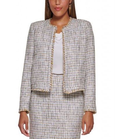 Petite Tweed Open-Front Jacket Harvest Multi $46.38 Jackets