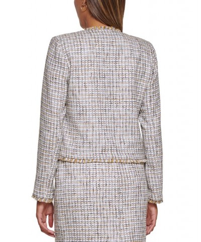 Petite Tweed Open-Front Jacket Harvest Multi $46.38 Jackets