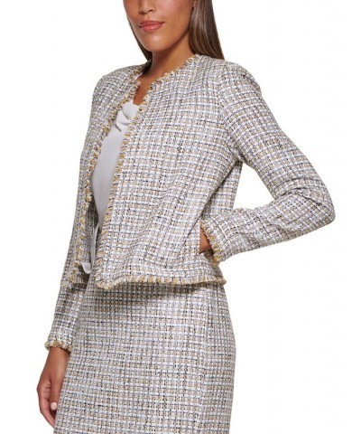 Petite Tweed Open-Front Jacket Harvest Multi $46.38 Jackets