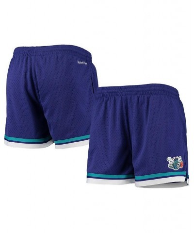 Women's Purple Charlotte Hornets Hardwood Classics Jump Shot Shorts Purple $38.70 Shorts