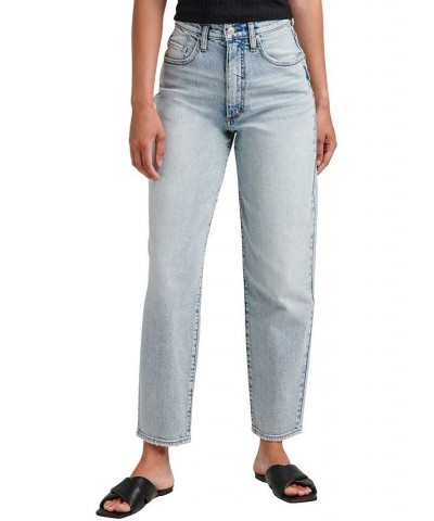 Women's High Rise Balloon Leg Jeans Indigo $46.44 Jeans