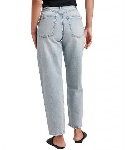 Women's High Rise Balloon Leg Jeans Indigo $46.44 Jeans