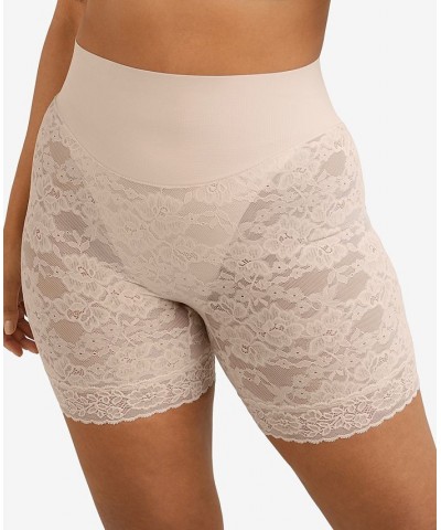 Women's Tame Your Tummy Lace Shorty DMS095 Pink $25.08 Shapewear