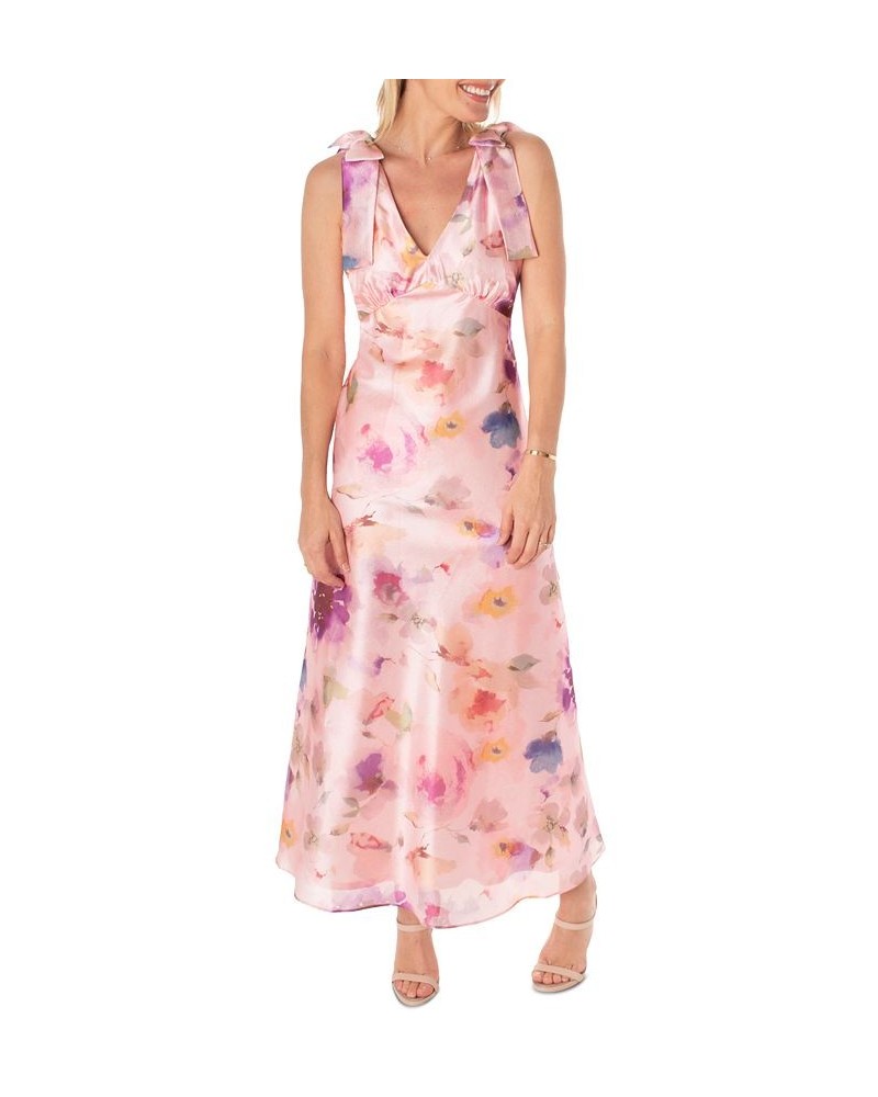 Women's V-Neck Maxi Dress Peony Multi $48.65 Dresses