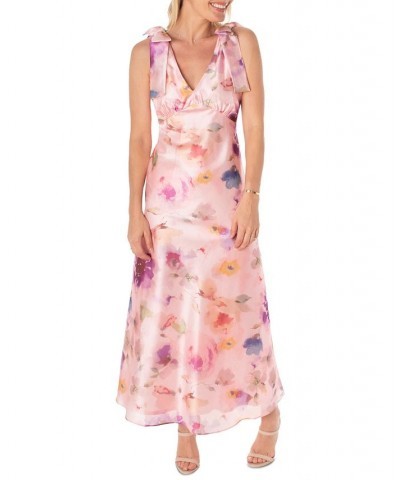 Women's V-Neck Maxi Dress Peony Multi $48.65 Dresses